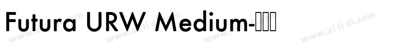 Futura URW Medium字体转换